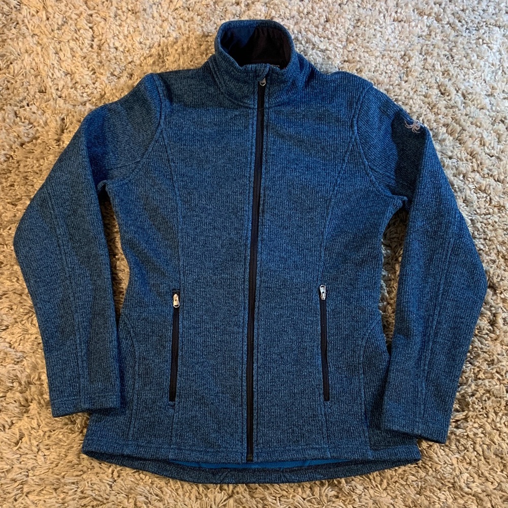 Women’s Spyder heather blue fleece size medium